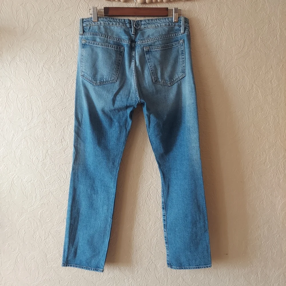 Frame Denim Size 28 Le Grand Garcon Boyfriend Jeans 100% Cotton - Picture 4 of 9
